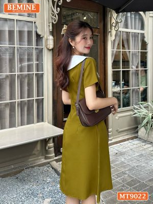 Đầm thiết kế cổ nơ tùng chữ A MT9022 4