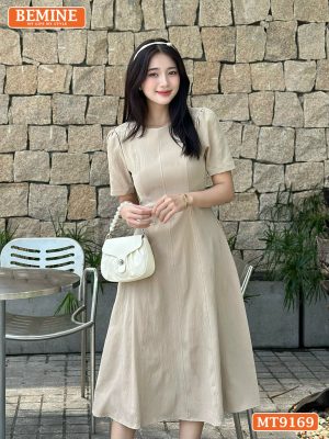 Đầm thiết kế cổ tròn dáng xòe dài MT9169 11