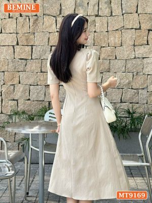 Đầm thiết kế cổ tròn dáng xòe dài MT9169 14