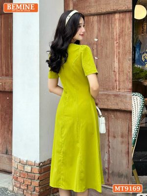 Đầm thiết kế cổ tròn dáng xòe dài MT9169 17