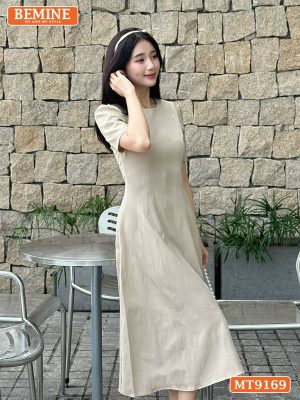 Đầm thiết kế cổ tròn dáng xòe dài MT9169 13