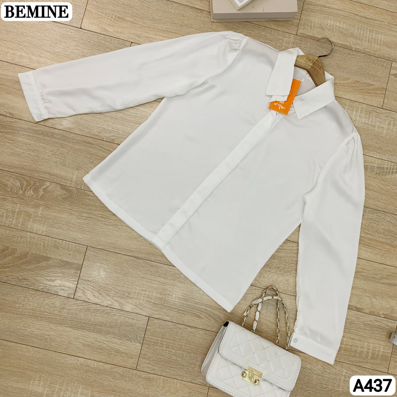 Áo sơ mi BEMINE tay dài dấu nút A437