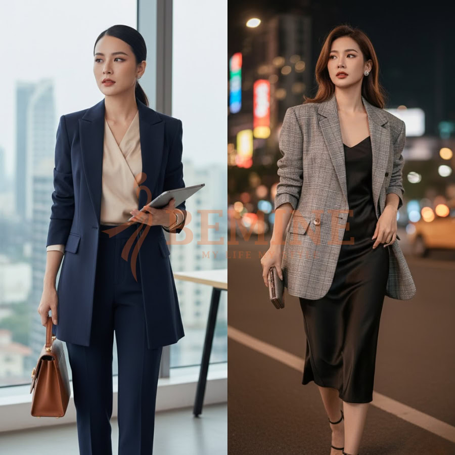 Áo blazer nữ hiện nay được thiết kế đa dạng về kiểu dáng, chất liệu và màu sắc
