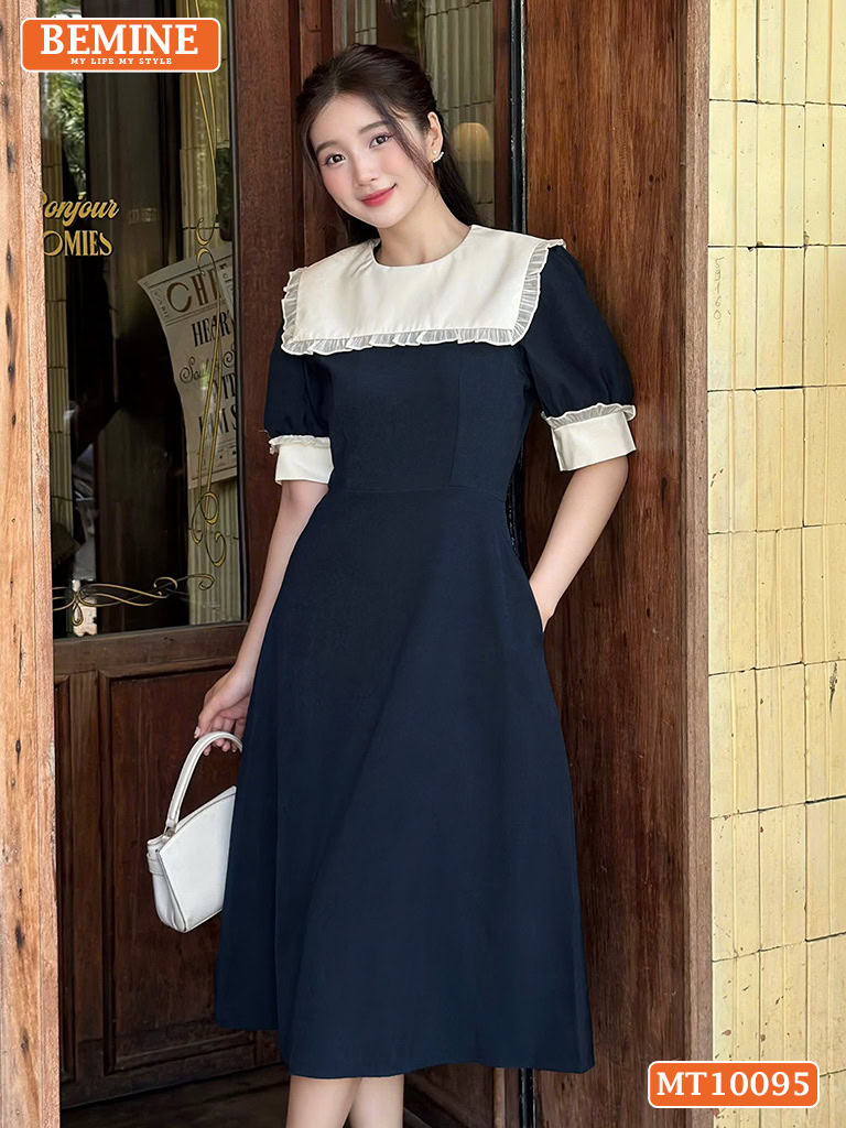 Khám phá đầm thiết kế BEMINE cổ thủy thủ phối viền MT10095 với chất liệu cotton Hàn cao cấp, tôn dáng hoàn hảo. Sở hữu ngay để tỏa sáng!