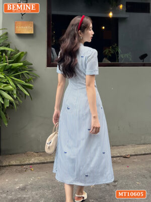 Đầm thiết kế BEMINE cổ cavat may liền MT10605