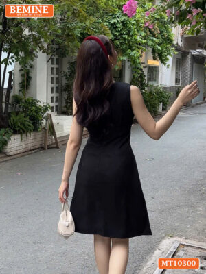 Đầm thiết kế BEMINE cổ tròn sát nách MT10300