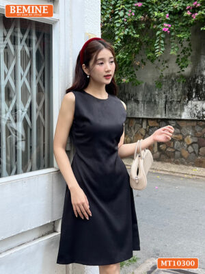 Đầm thiết kế BEMINE cổ tròn sát nách MT10300