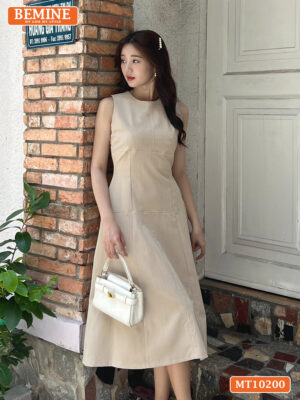 Đầm thiết kế BEMINE maxi sát nách dáng xòe MT10200