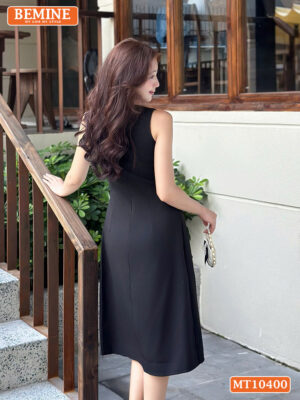 Đầm thiết kế BEMINE cổ tròn sát nách MT10400