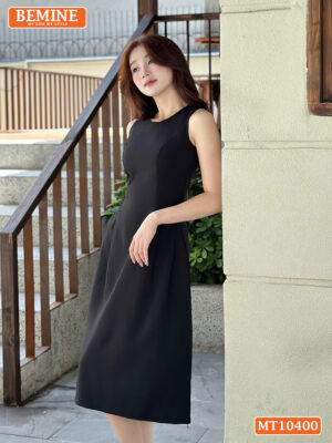 Đầm thiết kế BEMINE cổ tròn sát nách MT10400