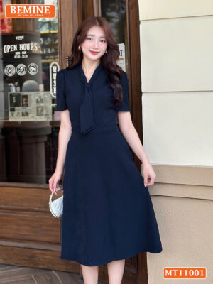 Đầm thiết kế BEMINE cổ tim dáng chữ A MT11001