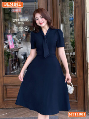 Đầm thiết kế BEMINE cổ tim dáng chữ A MT11001
