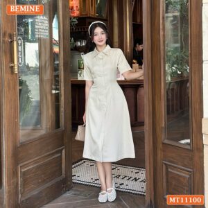 Đầm thiết kế BEMINE cổ đức dáng bút chì MT11107