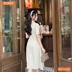 Đầm thiết kế BEMINE cổ đức dáng bút chì MT11107