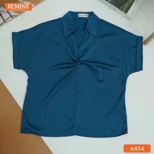 Áo BEMINE cổ sơ mi xoắn ngực A454