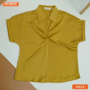 Áo BEMINE cổ sơ mi xoắn ngực A454