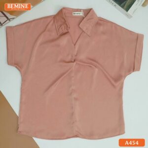 Áo BEMINE cổ sơ mi xoắn ngực A454