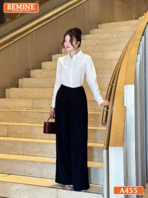 Áo sơ mi nữ BEMINE tay dài công sở A455 hình ảnh