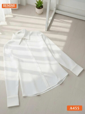 Áo sơ mi nữ BEMINE tay dài công sở A455