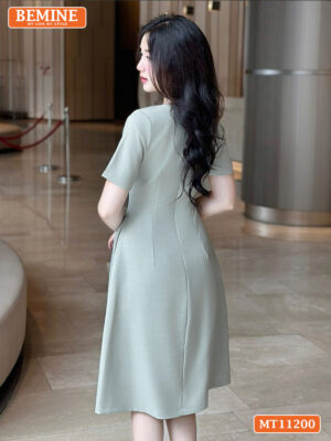Đầm thiết kế BEMINE cổ vuông dáng chữ A MT11200