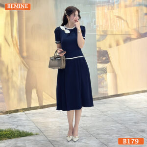 Đầm thiết kế BEMINE dáng chữ a công sở cổ tròn B179 là một minh chứng sống động cho triết lý này
