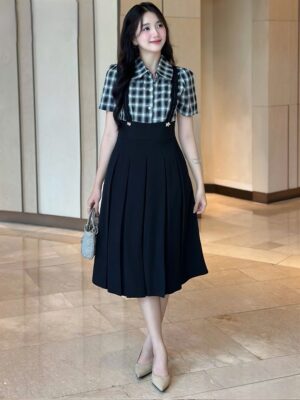 Váy Đầm Ca Rô hình ảnh