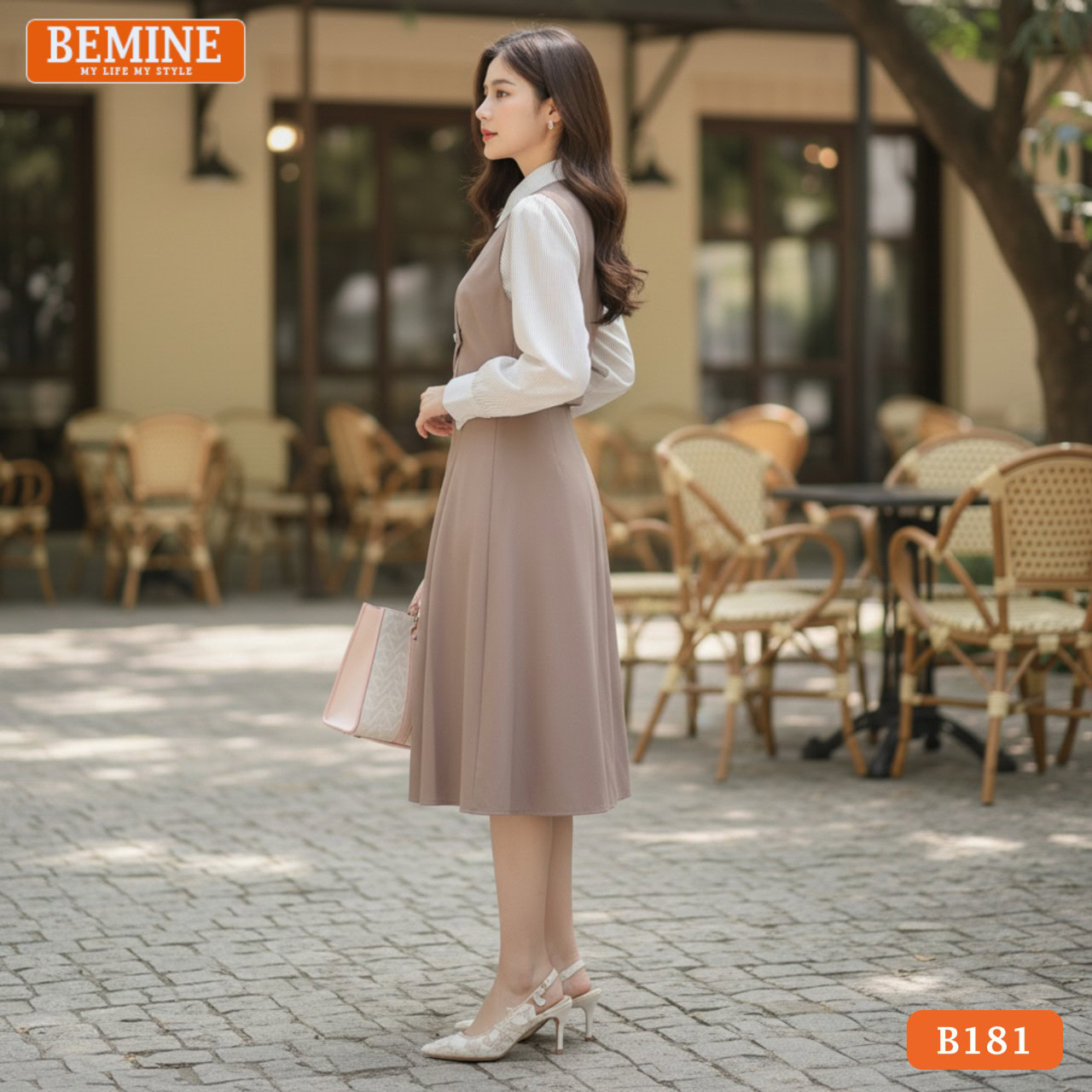 Thời trang thiết kế BEMINE - Mẫu B181 phù hợp phong cách thời trang công sở nữ cao cấp