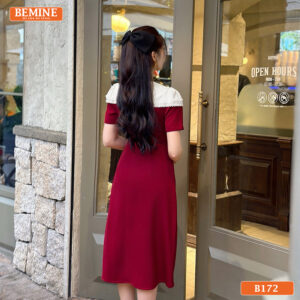 Đầm công sở BEMINE B172 thiết kế dáng chữ A tôn dáng.