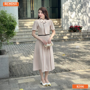 Đầm thiết kế BEMINE B206 chất liệu cao cấp, đứng form, giúp nàng tự tin nơi công sở.
