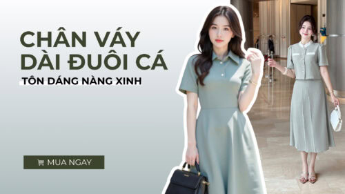 Chân Váy Dài Đuôi Cá Hợp Với Dáng Người Nào? Cách Phối Đồ Đẹp hình ảnh