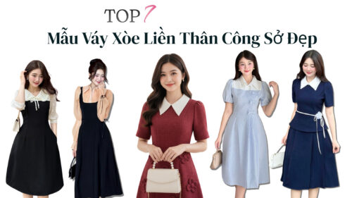 Top 10+ Mẫu Váy Xòe Liền Thân Công Sở Đẹp Cho Các Cô Nàng hình ảnh