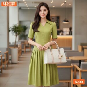 Đầm thiết kế BEMINE B200 phong cách trẻ trung hiện đại.