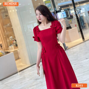 Đầm BEMINE B203 dáng chữ A phù hợp dạo phố và gặp gỡ bạn bè.
