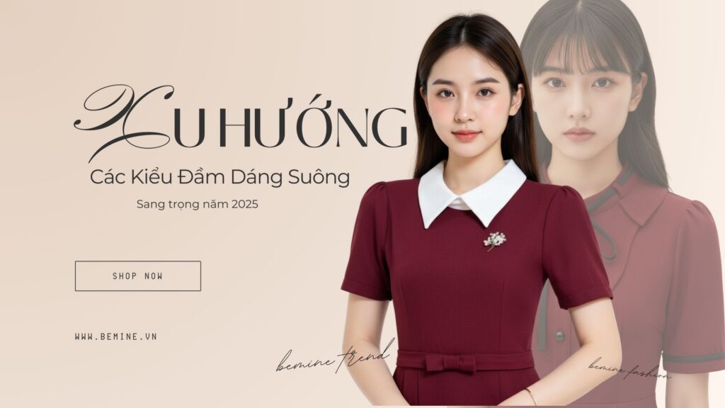 Xu hướng các kiểu đầm dáng suông 2025