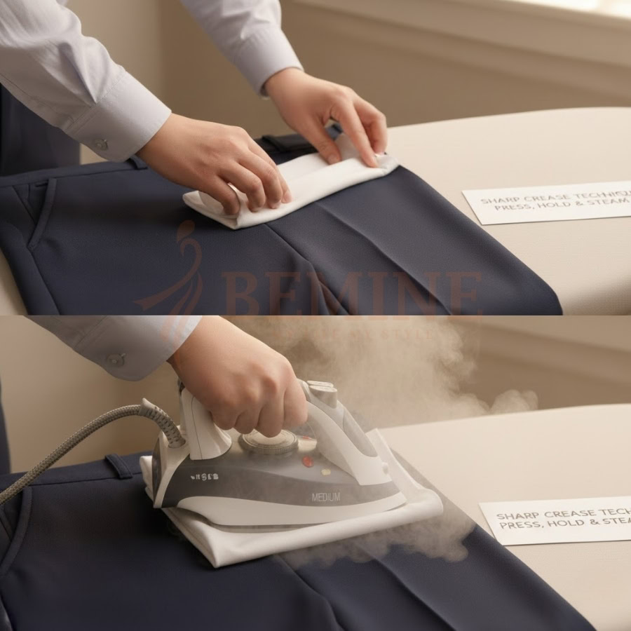 1.4 Kỹ Thuật Ủi Ống Quần Và Cách Lấy Ly Chuẩn Xác