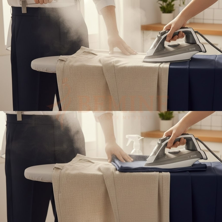 3.3 Tận Dụng Bàn Ủi Hơi Nước Đứng