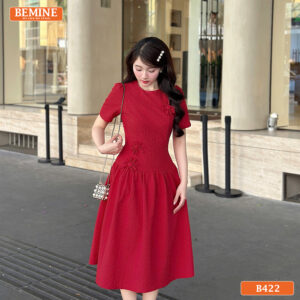 Mẫu đầm công sở BEMINE B422 dáng dài tôn dáng.