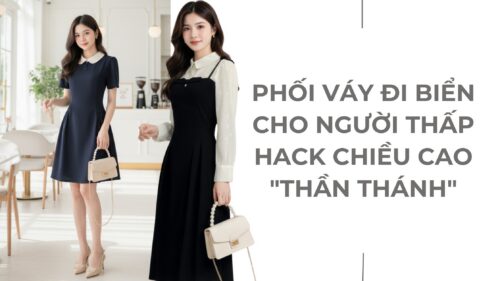 Phối Váy Đi Biển Cho Người Thấp Hack Chiều Cao “Thần Thánh” hình ảnh