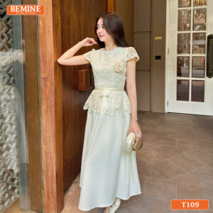 Đầm cao cấp BEMINE T109 dáng dài phù hợp dự tiệc và đi làm.