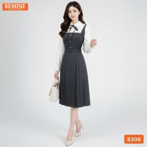 Góc chụp chi tiết form dáng chuẩn mực và chất lượng vải chuẩn chỉnh của mã sản phẩm B308.