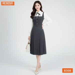 Đầm thiết kế BEMINE B308 màu sắc nhã nhặn, mang lại vẻ đẹp thanh thoát và trang nhã cho người mặc.