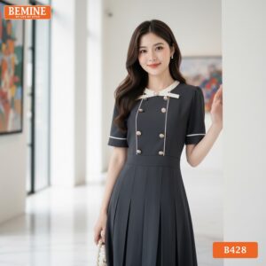 Phong cách thời trang công sở nữ tính với đầm BEMINE B428.