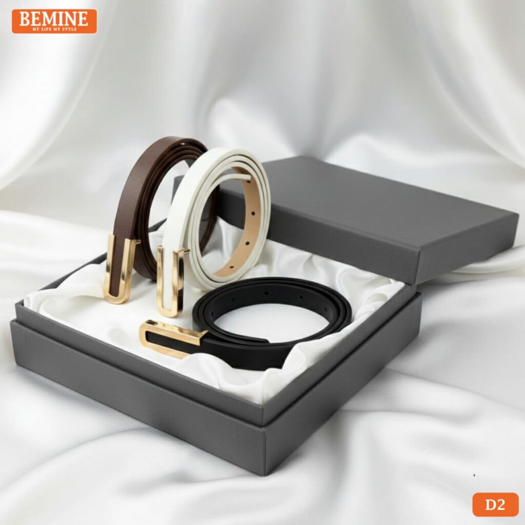 Chất liệu da cao cấp của mẫu thắt lưng BEMINE D2.