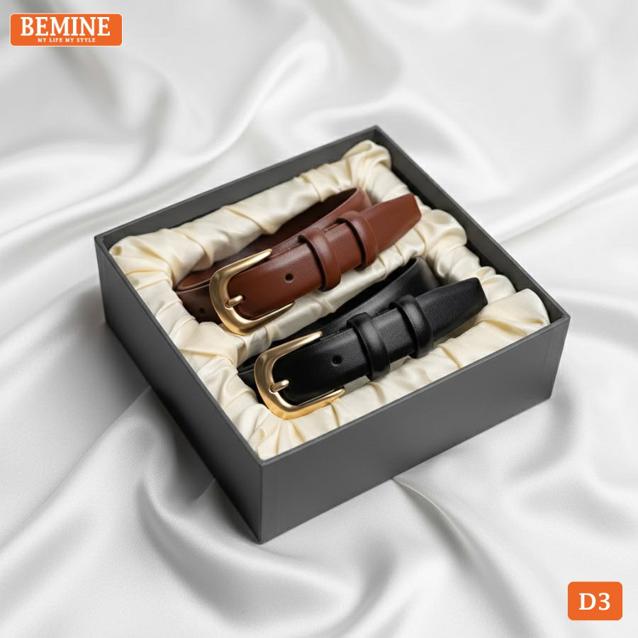 Thắt lưng nữ BEMINE D3 màu sắc tinh tế, dễ phối đồ.