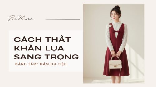 10+ Cách Thắt Khăn Lụa Sang Trọng “Nâng Tầm” Đầm Dự Tiệc hình ảnh