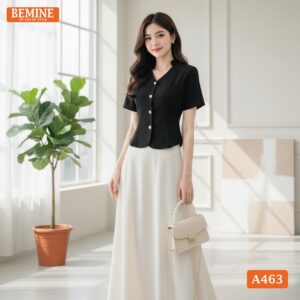 Áo BEMINE A463 chất liệu cao cấp giữ form dáng chuẩn.