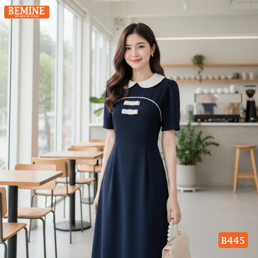 Quần áo bị dính vào người: Cách khử tĩnh điện cho Đầm thiết kế BEMINE. Dùng nước xịt khoáng hoặc dưỡng thể để váy áo luôn suông mượt.