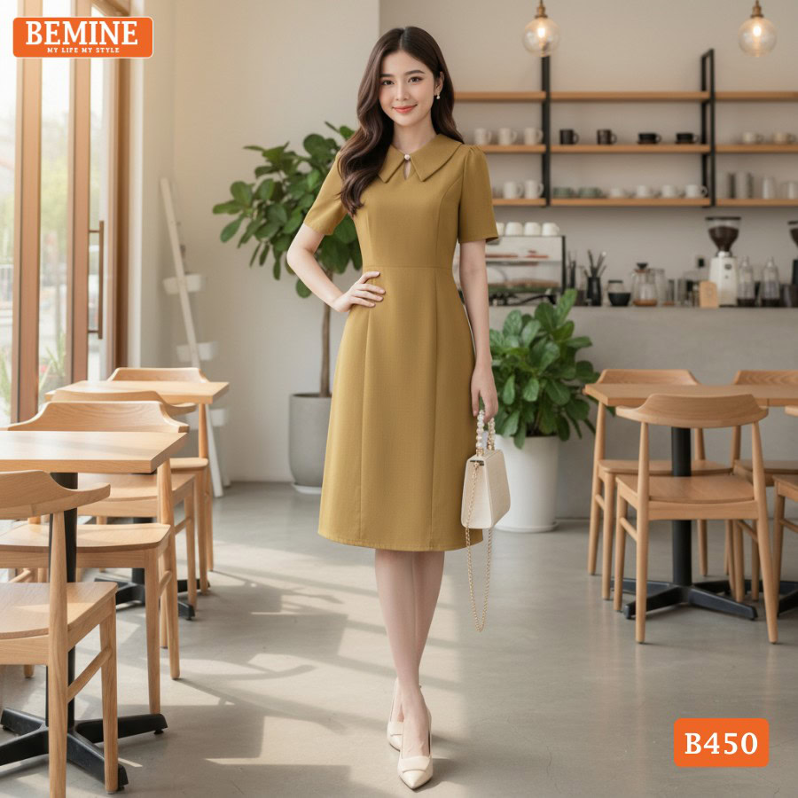 Phong cách thời trang nữ tính đầy năng lượng với đầm BEMINE B450.