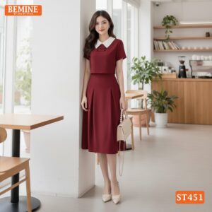 Phong cách thời trang nữ tính với set BEMINE ST451 độc đáo.