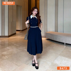 Váy đầm dạo phố B473 thanh lịch chốn công sở